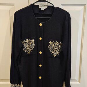 Vintage Outlander Black Sweater dress